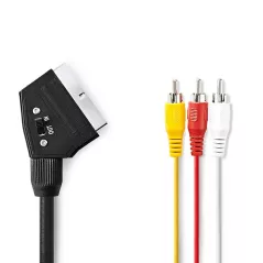 SCART audio video cable - 3 RCA 1.5mt