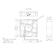 Fan 80x80x2512V EE80251S3-999-A