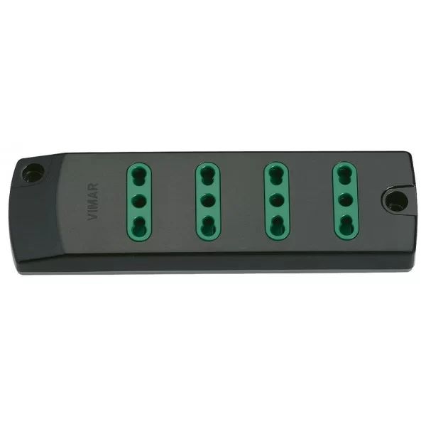 Multiple socket 4 10 / 16A sockets without black cable VIMAR 00404.NC