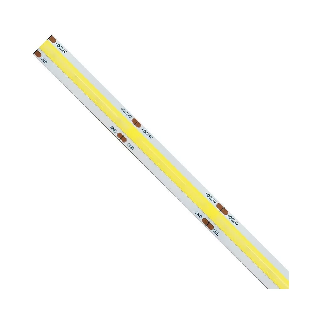 24V yellow COB LED strip IP20