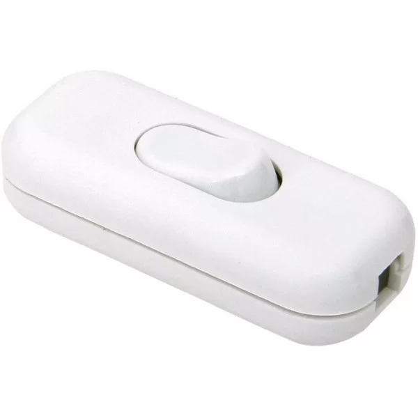 White flying light switch