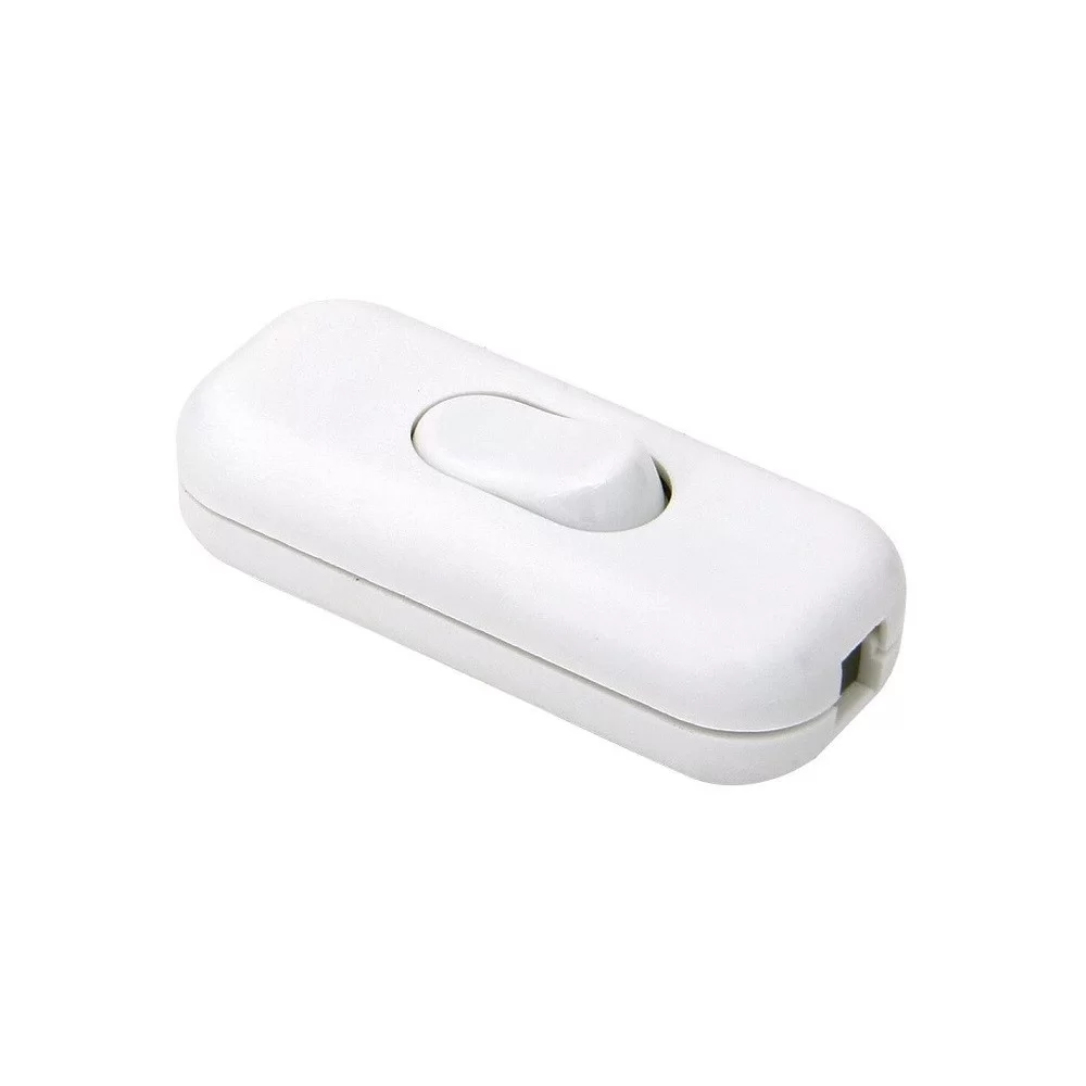 White flying light switch