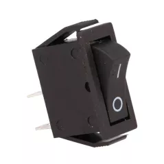 ON-OFF black rectangular rocker switch