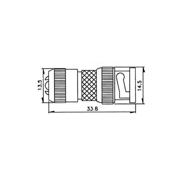 Screw mount BNC plug