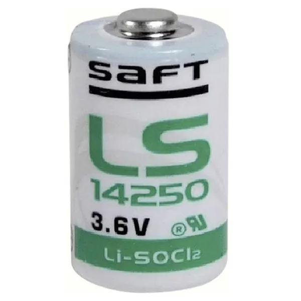 Batteria litio 1/2AA 3.6V 1.2A LS14250 SAFT