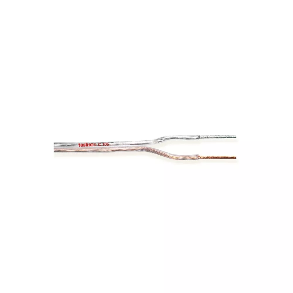 Transparent flat cable 2x0.75mm