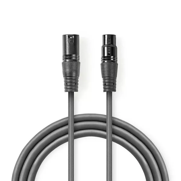 Balanced XLR male - female cable 3mt