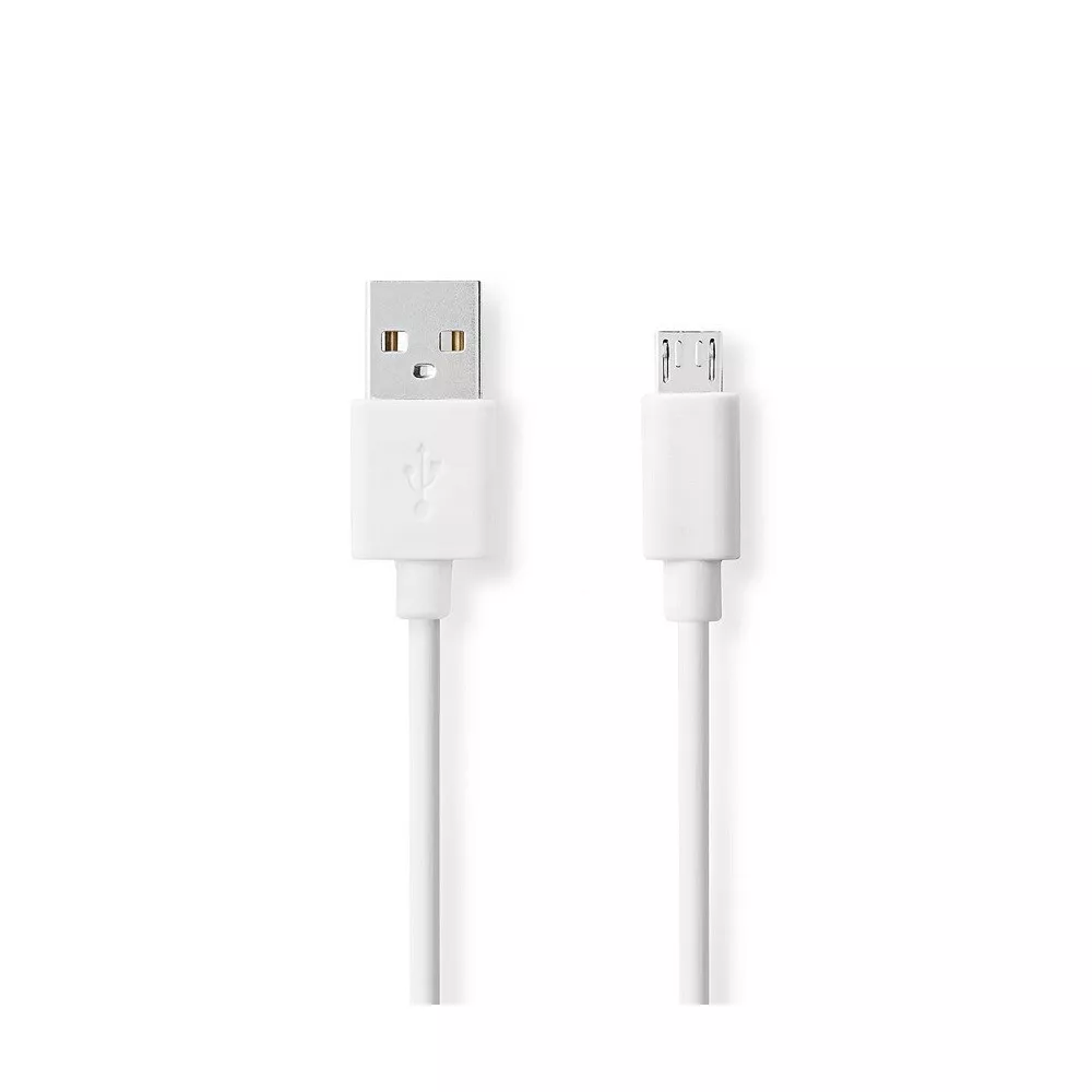 Cavo USB 2.0 Spina A - Spina Micro B 1 mt bianco