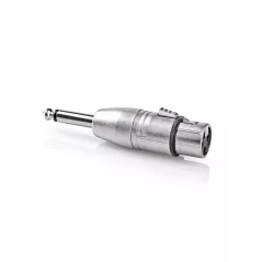 JACK 6.3mm mono male XLR female adapter