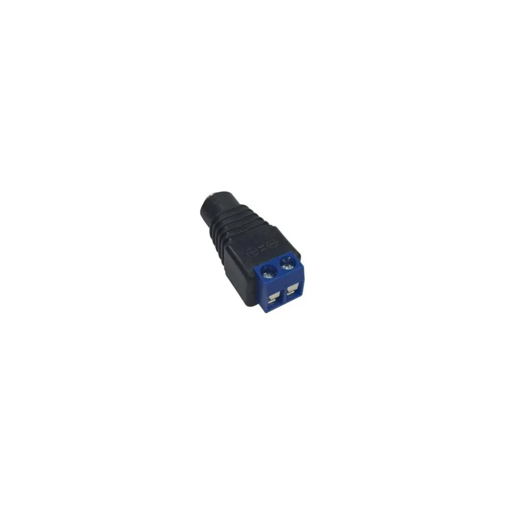 DC 5.5x2.1 plug with screw terminal