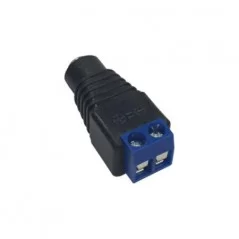 DC 5.5x2.1 plug with screw terminal