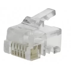 Telephone plug RJ12 6P6C