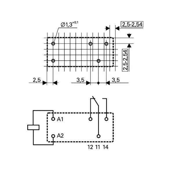 Relay 6V 12A 1 exchange Te Connectivity RT114006