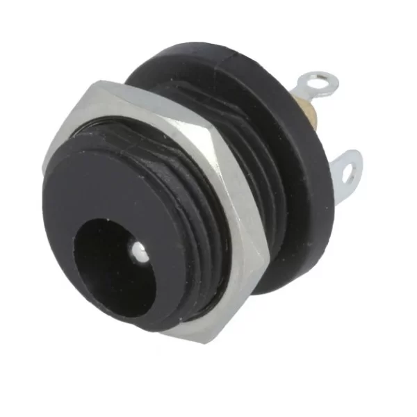 Spina DC 5.5x2.5mm da pannello passo grosso