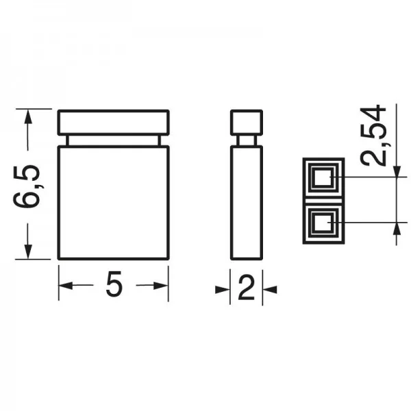 2.54mm pitch jumper