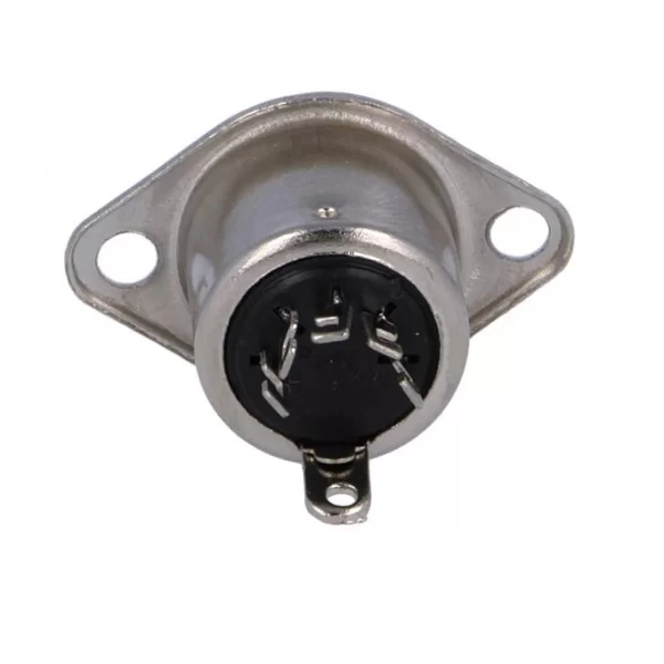 DIN 41524 5-pole 180° panel socket