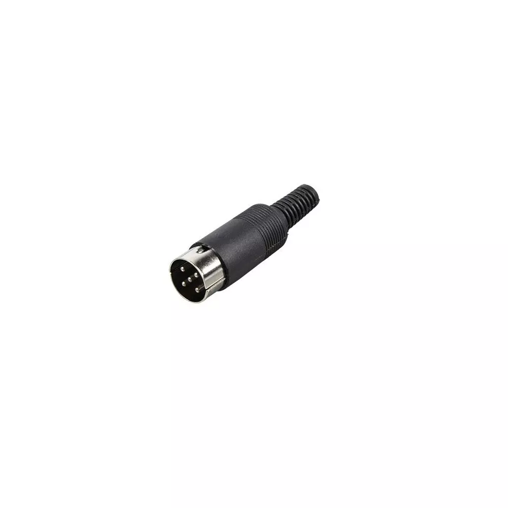 5-pole 360° cable DIN plug