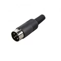 5-pole 360° cable DIN plug