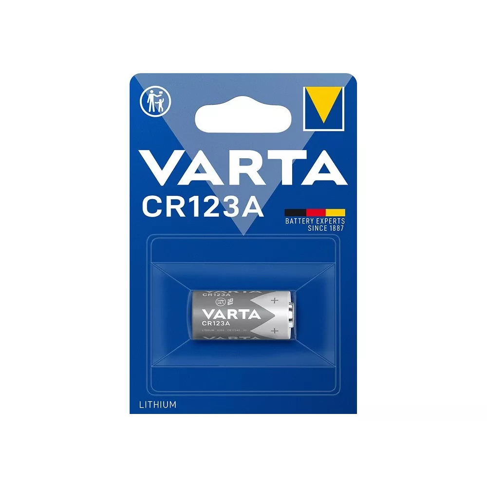 CR123 3V Varta lithium battery