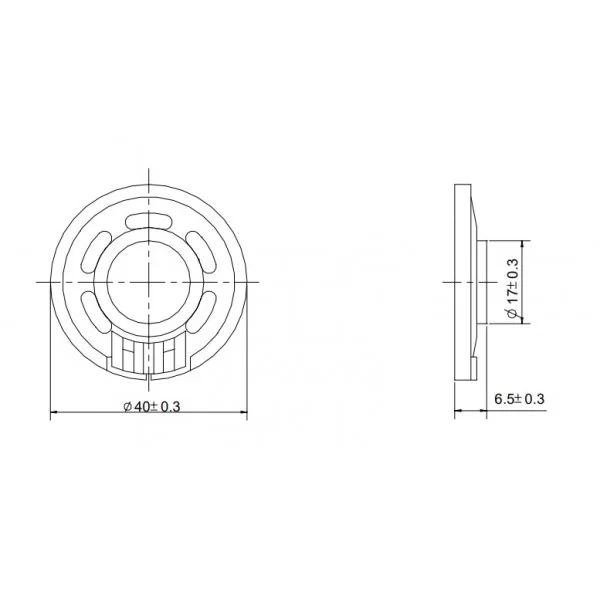 Altoparlante 40mm 16 ohm