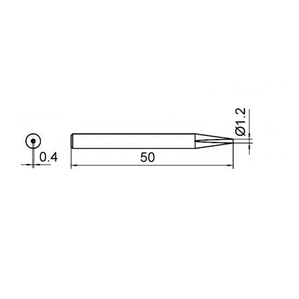 Punta Weller 4SPI26206-1 1.2mm