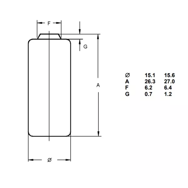 CR2 Batteria litio 3V Varta industriale