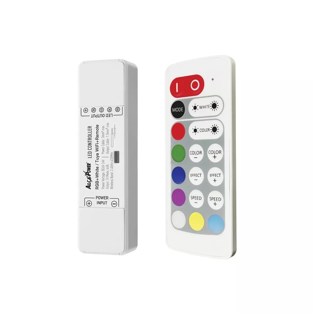 RGB-W smart Wi-Fi control unit with remote control