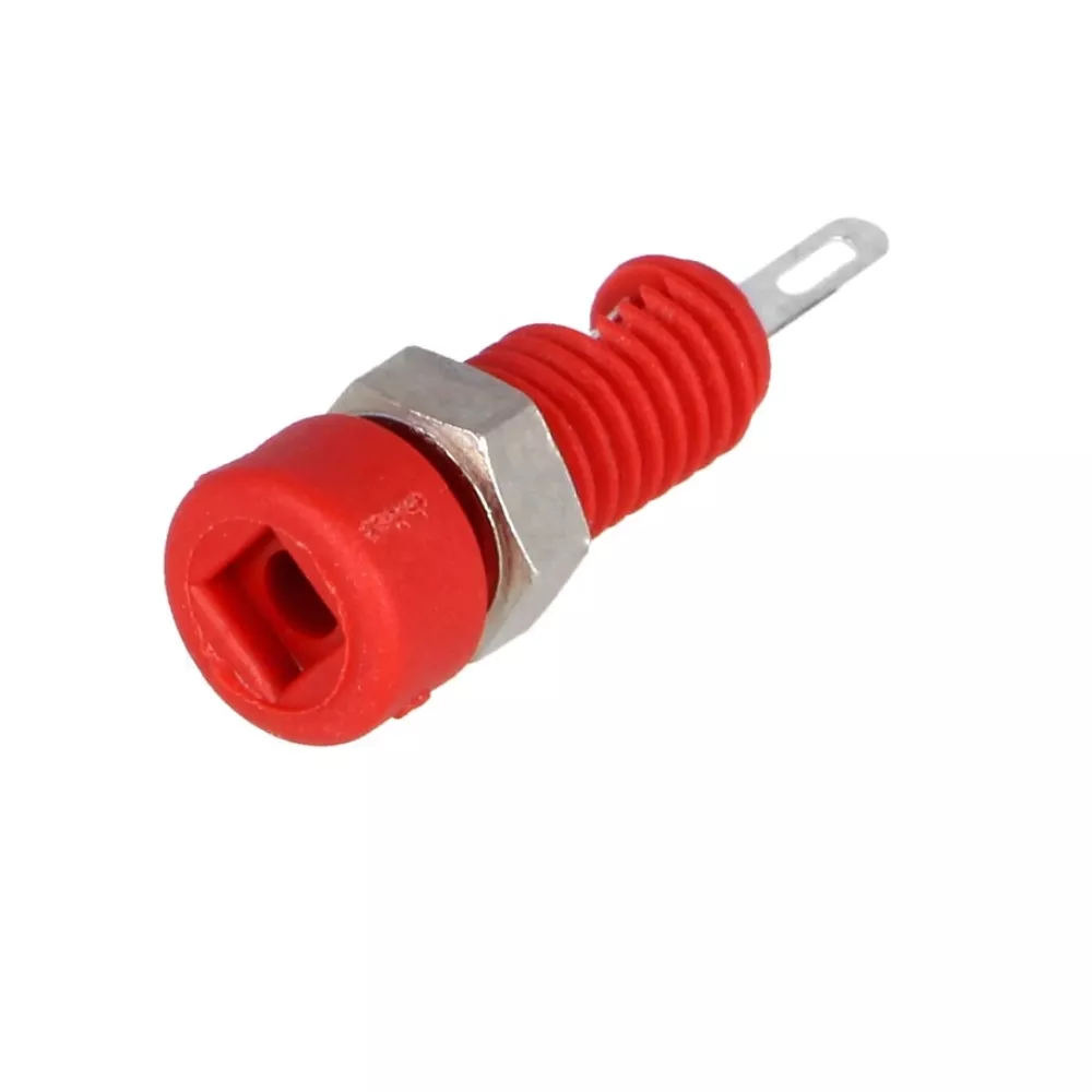 Boccola 2mm rossa da pannello MBI-1-RT