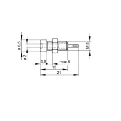 2mm black panel bushing MBI-1-SW