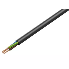 Electric cable 3x1mm black