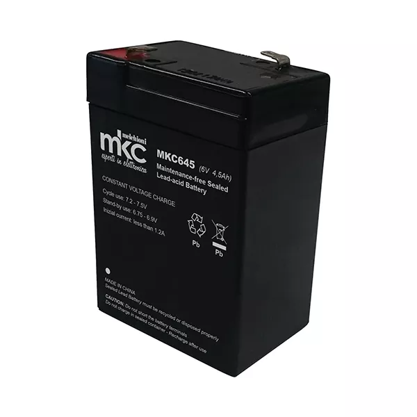 6V 4.5Ah lead acid battery MKC645